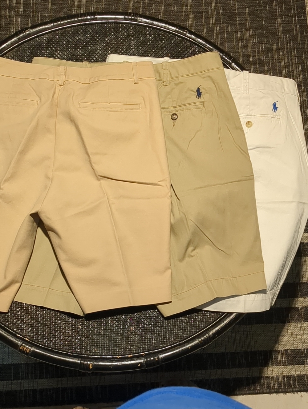 Polo by Ralph Lauren Chino Shorts in Beige, Khaki & White